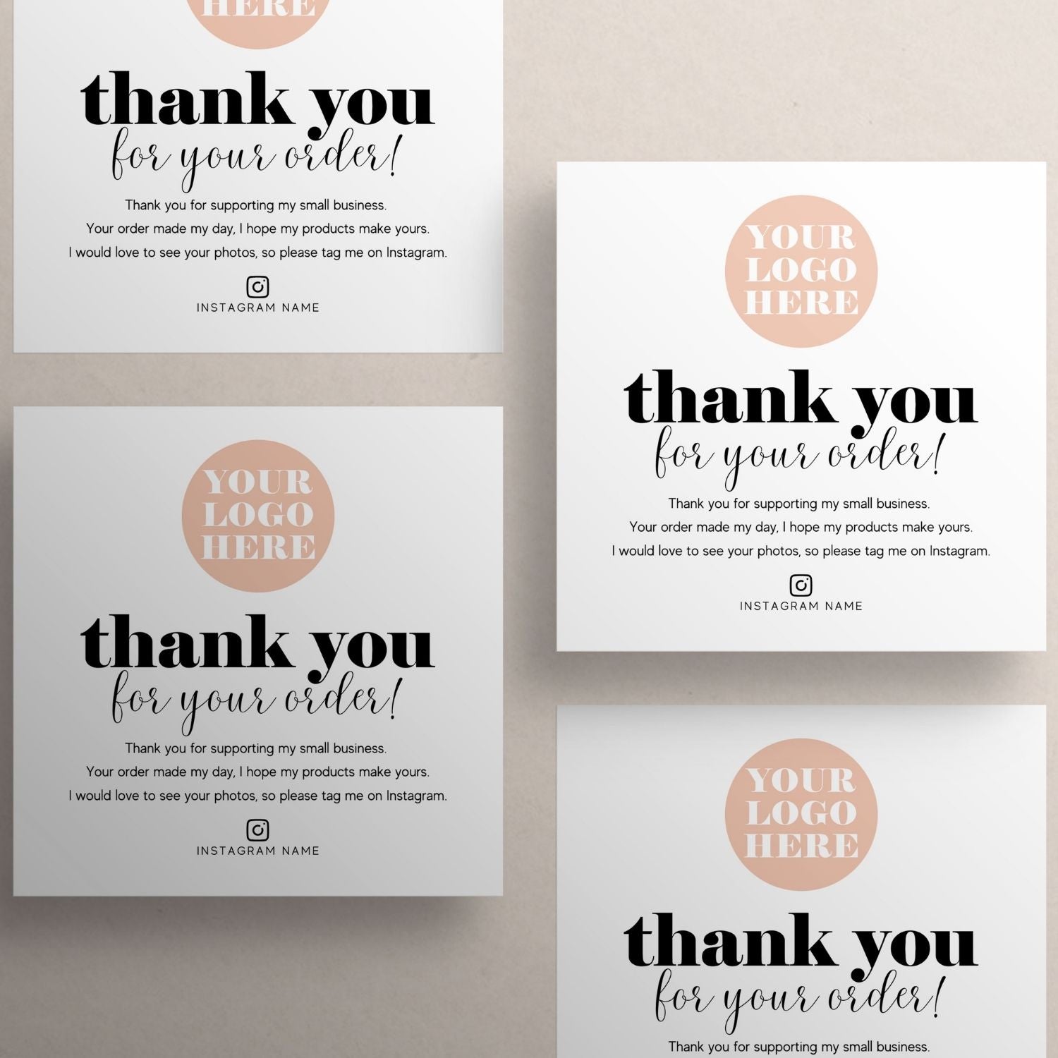 Small Thank You Cards