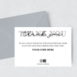 Load image into Gallery viewer, Personalised Thank You Cards &#39;discount code&#39;
