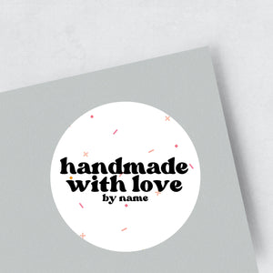 'Handmade With love' Stickers