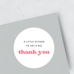Load image into Gallery viewer, &#39;a little sticker to say a big thank you&#39; Stickers
