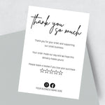 Load image into Gallery viewer, Personalised Thank You Cards - Review
