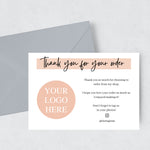 Load image into Gallery viewer, Personalised Thank You Cards With Logo
