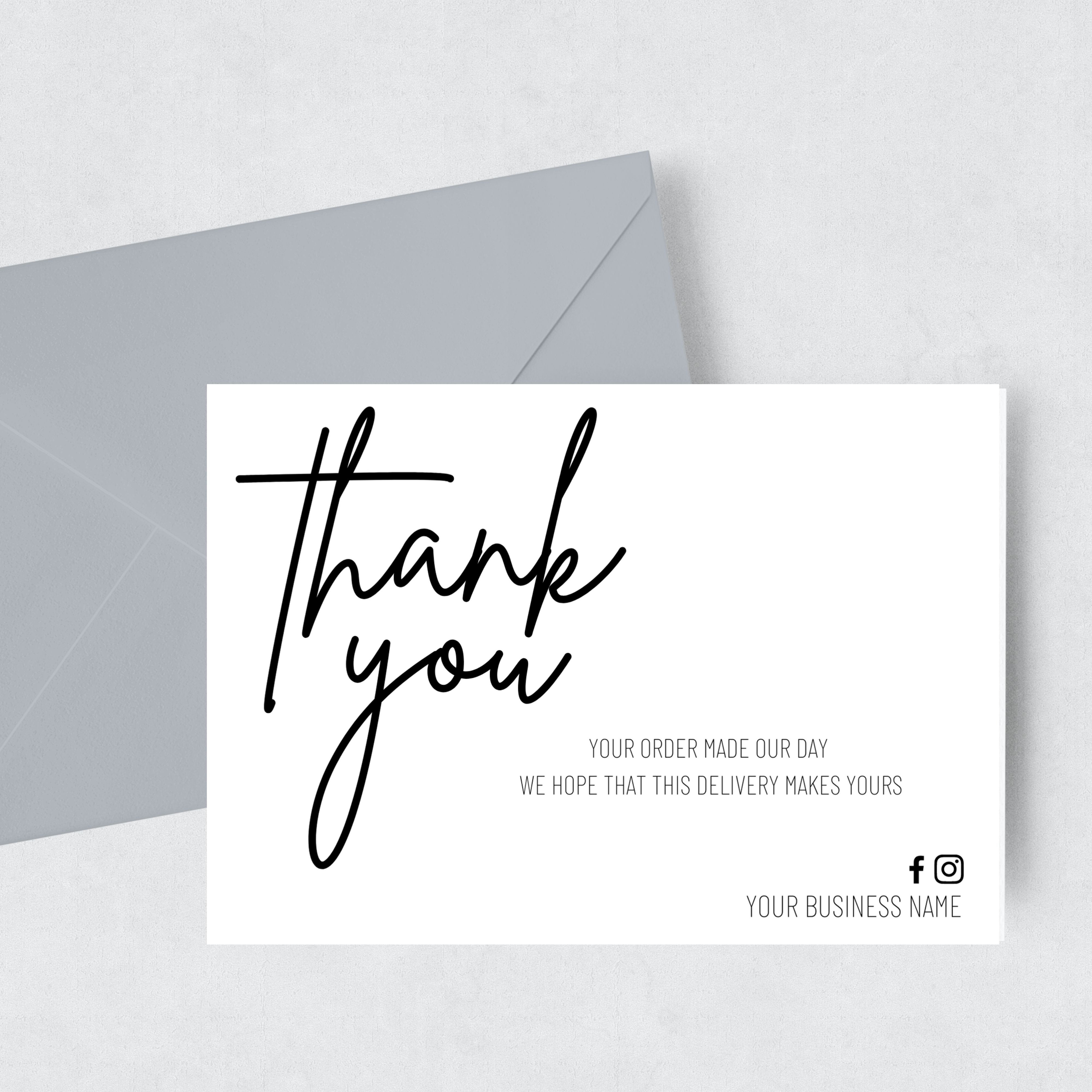 Personalised Thank You Cards