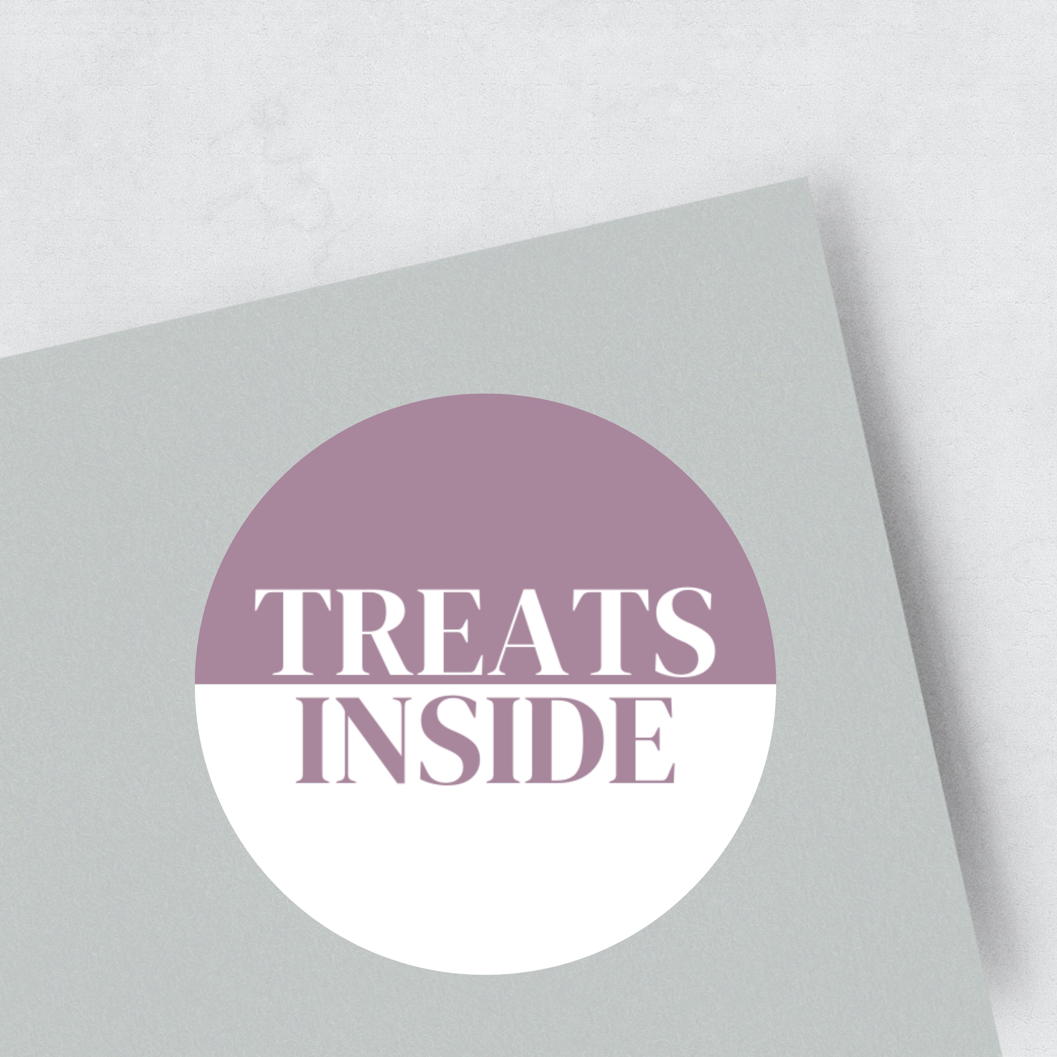 'treats inside' Stickers