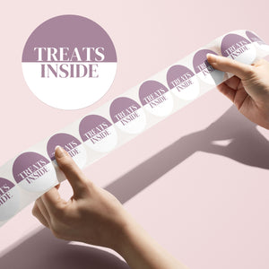 'treats inside' Stickers