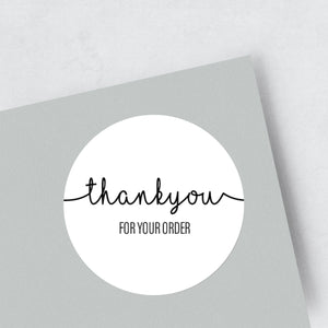 'Thank You For Your Order' Stickers