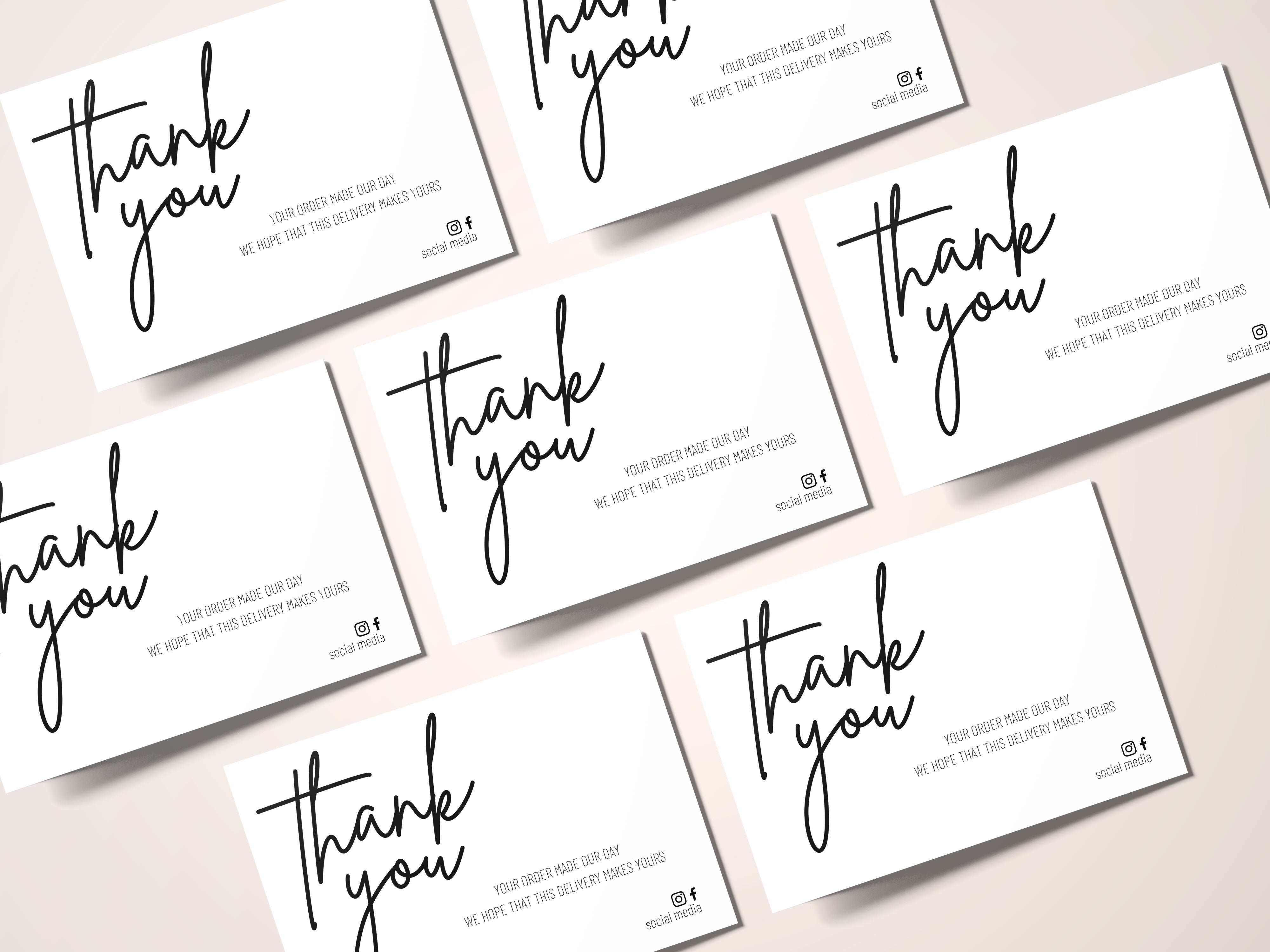 Personalised Thank You Cards