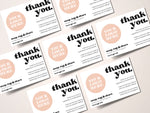 Load image into Gallery viewer, Personalised Thank You Cards With Logo
