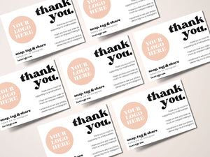 Personalised Thank You Cards With Logo