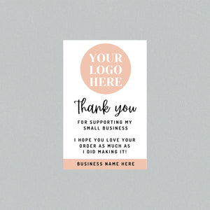 Portrait Business Card with Logo